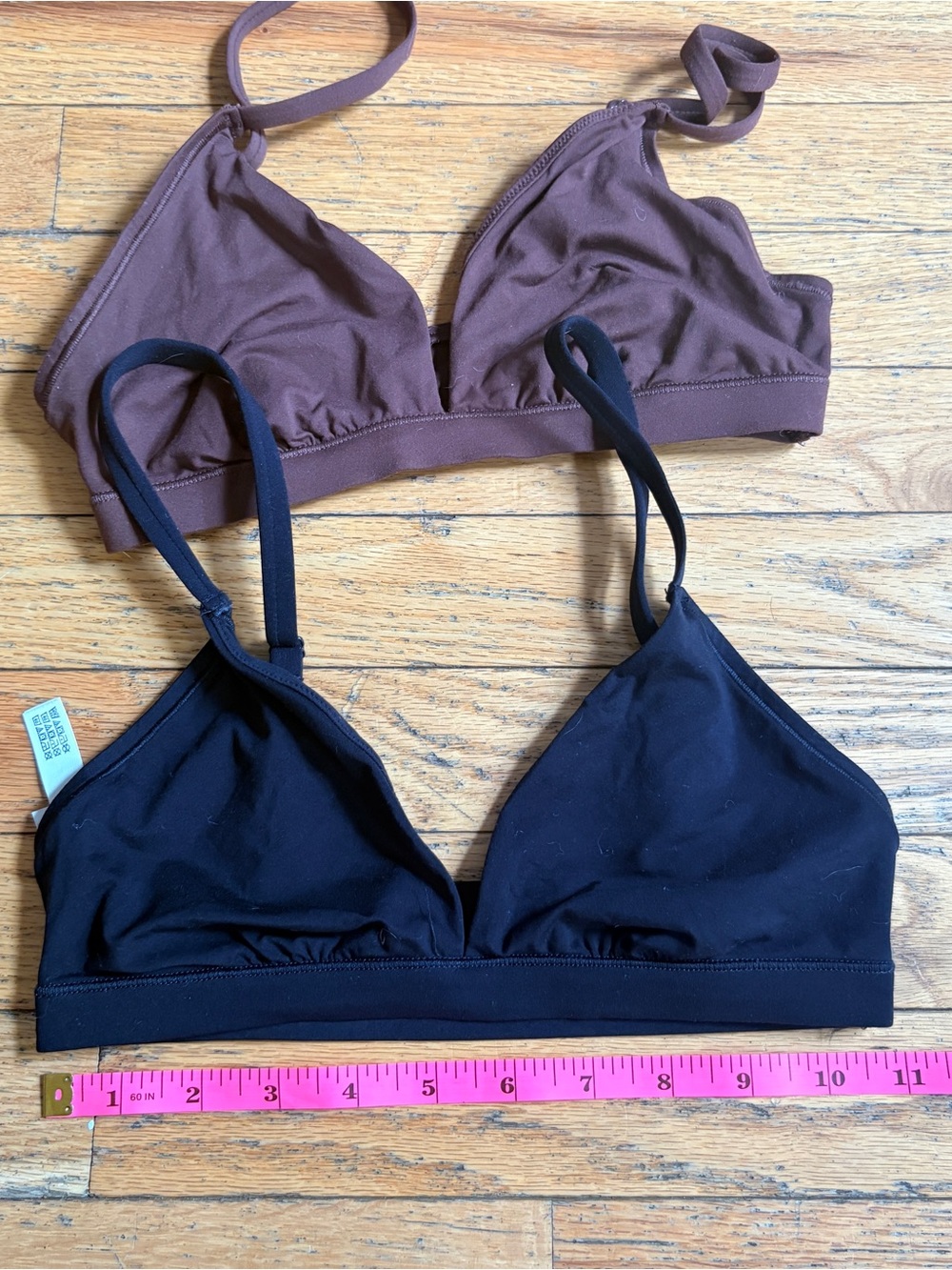 Victoria's Secret Triangle Bralette Duo in Black & Brown